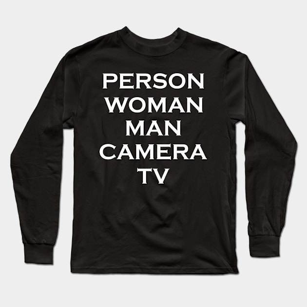 Person. Woman. Man. Camera. TV. Go Vote! Long Sleeve T-Shirt by mo designs 95